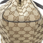 Gucci Shoulder Tote Beige Dark Brown GG Canvas — view 8