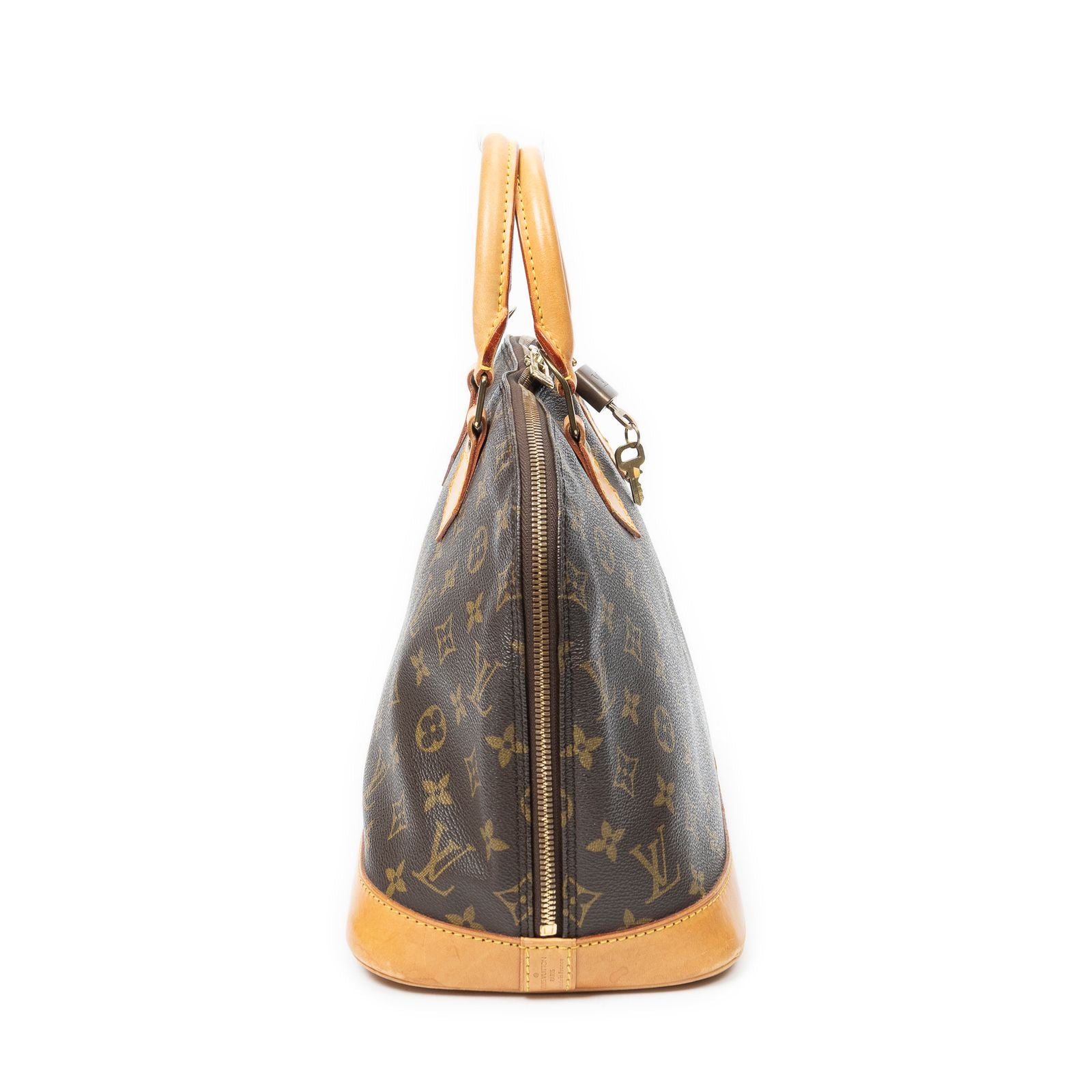 Louis Vuitton Alma Brown Monogram Canvas Handbag — view 4