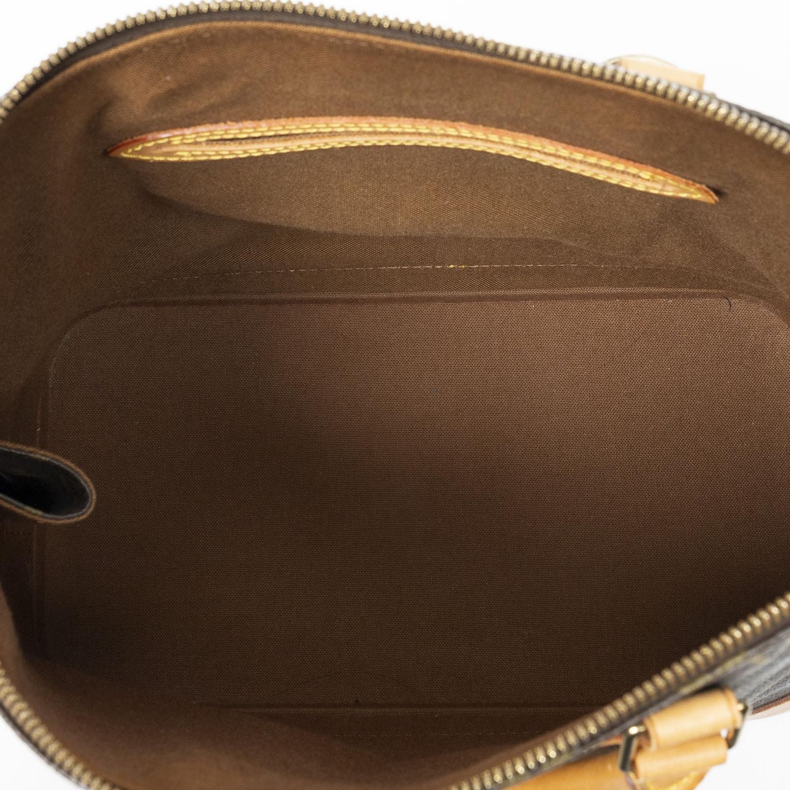 Louis Vuitton Alma Brown Monogram Canvas Handbag — view 9