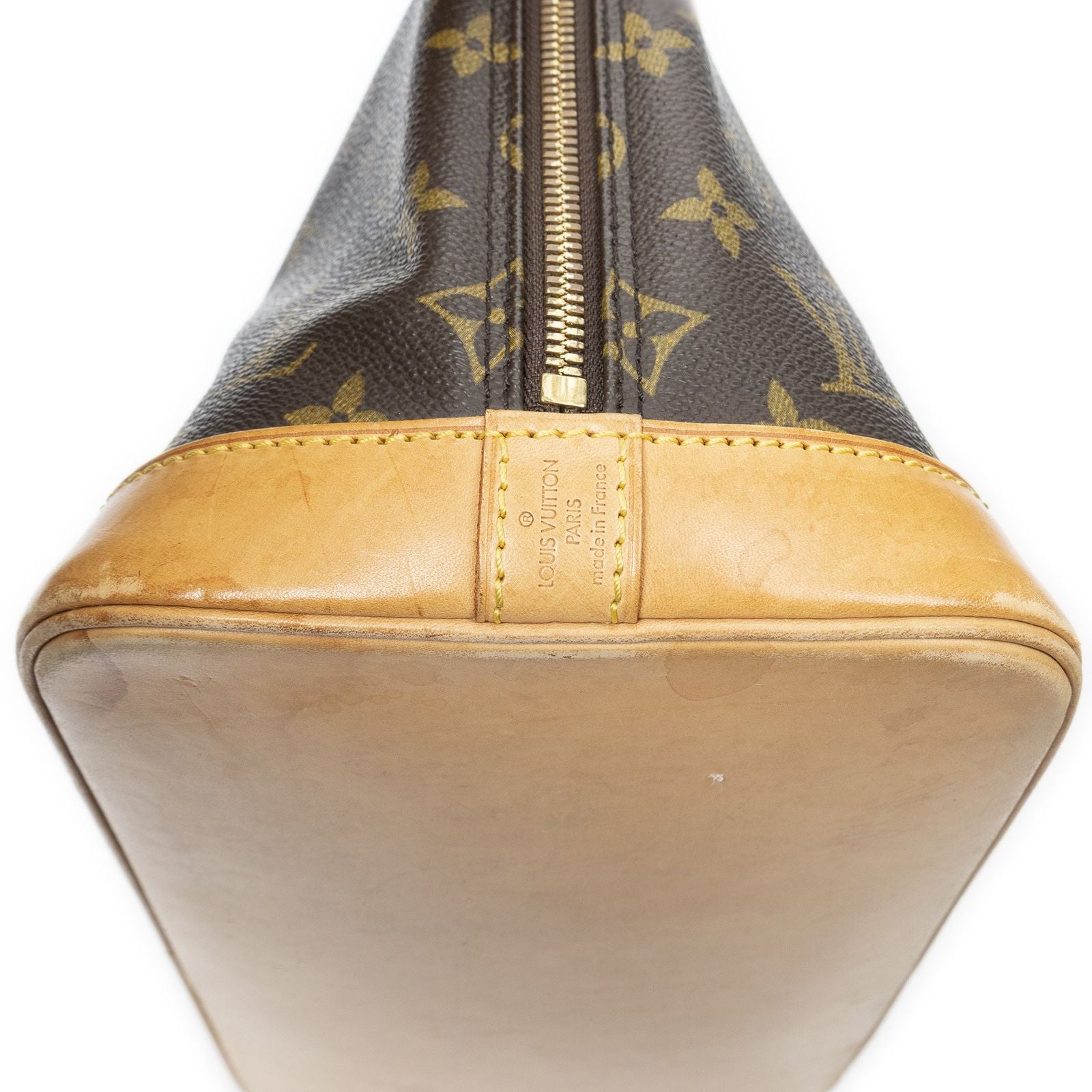Louis Vuitton Alma Brown Monogram Canvas Handbag — view 8
