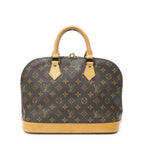 Louis Vuitton Alma Brown Monogram Canvas Handbag — view 5