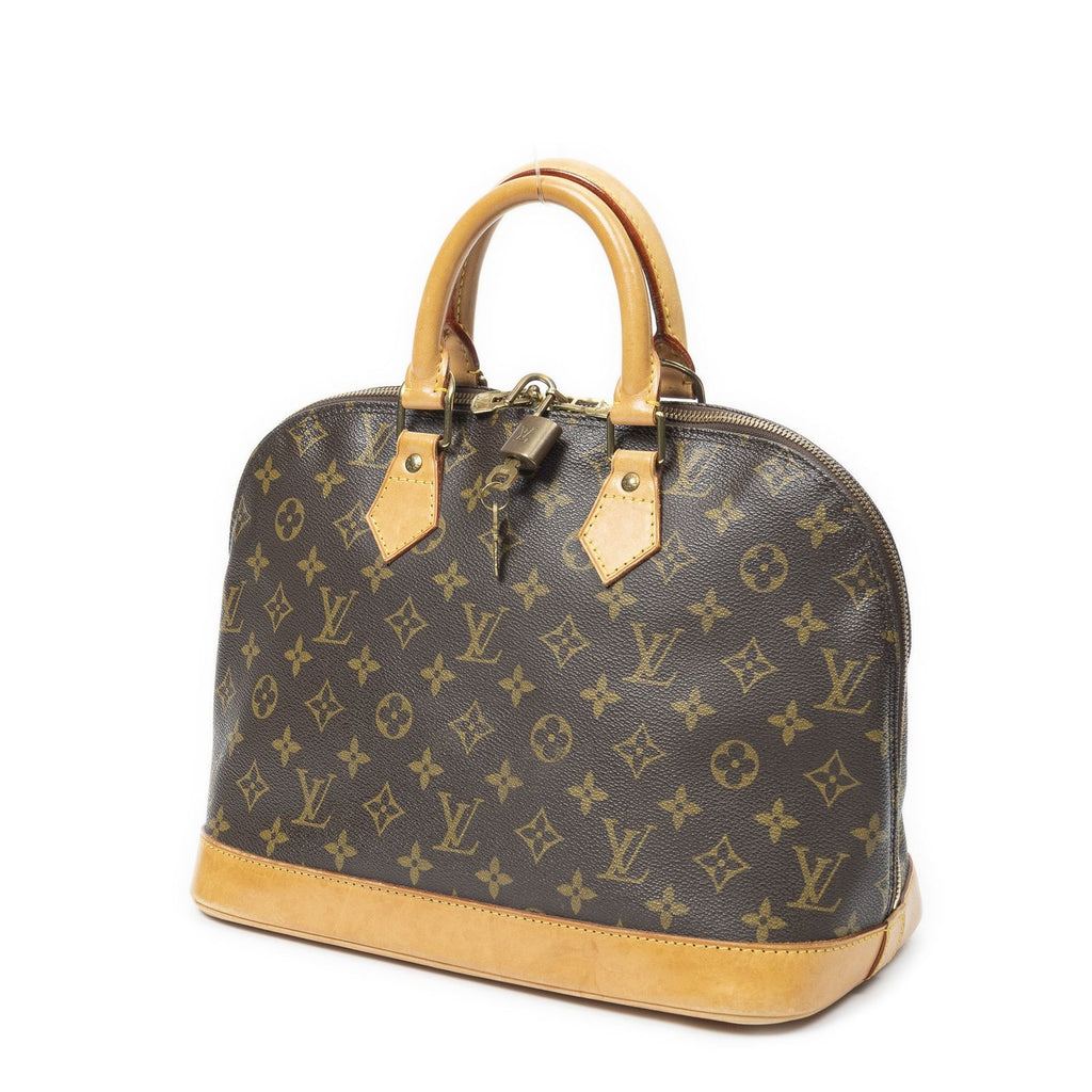 Louis Vuitton Alma Brown Monogram Canvas Handbag — view 2
