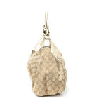 Gucci Large D Ring Hobo Beige Blanc GG Canvas — view 3