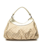 Gucci Large D Ring Hobo Beige Blanc GG Canvas — view 5