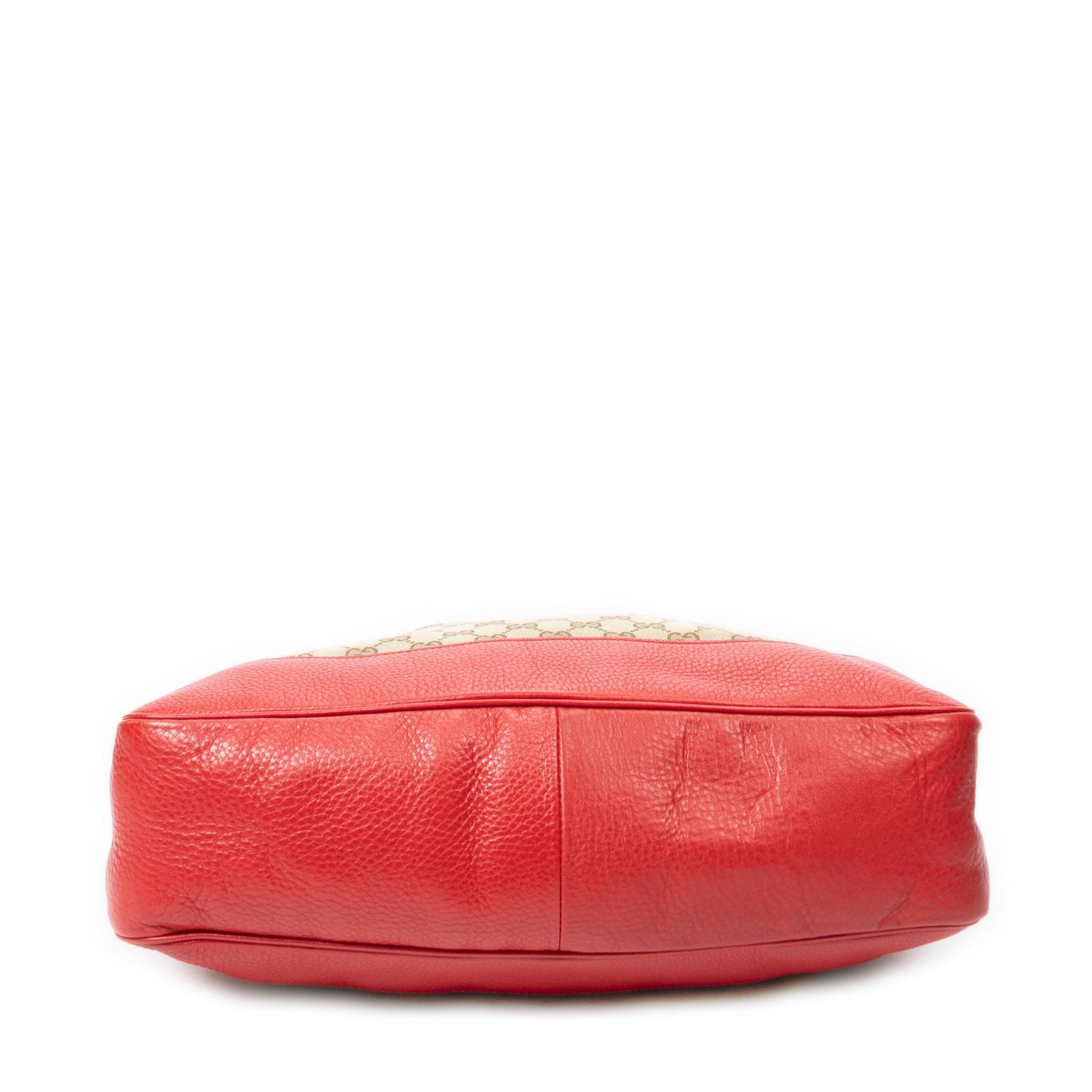 Gucci Diana Bamboo Hobo Beige Red GG Canvas — view 6