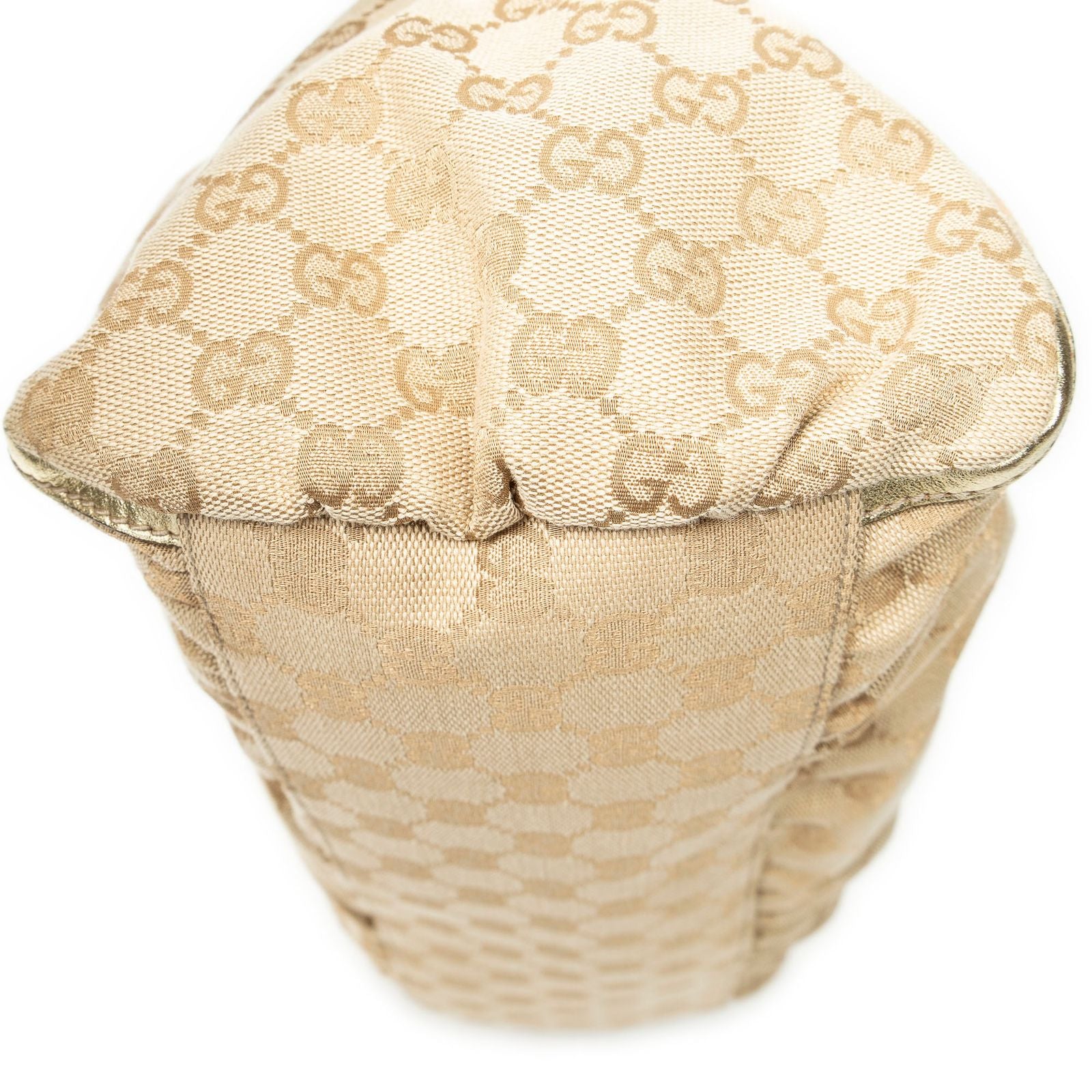 Gucci Large D Ring Hobo Beige Blanc GG Canvas — view 8