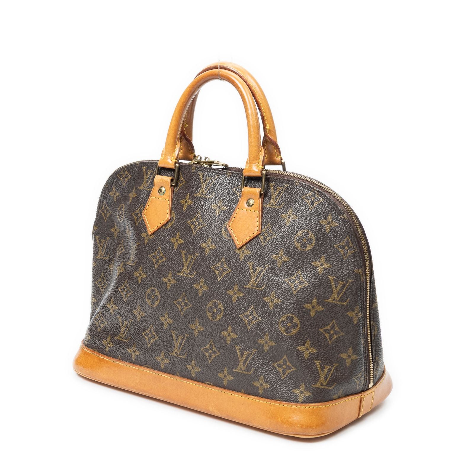 Louis Vuitton Alma Brown Monogram Canvas Handbag — view 2