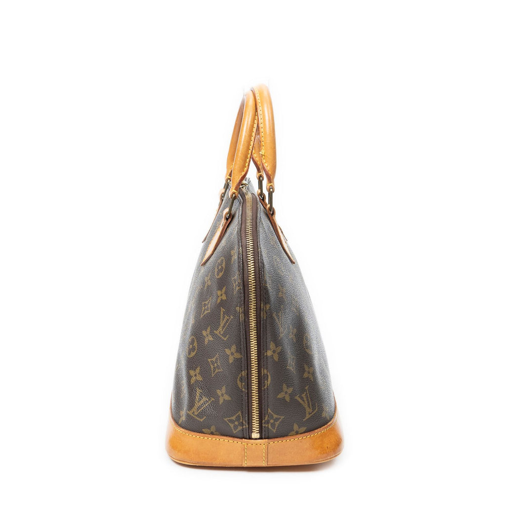 Louis Vuitton Alma Brown Monogram Canvas Handbag — view 3