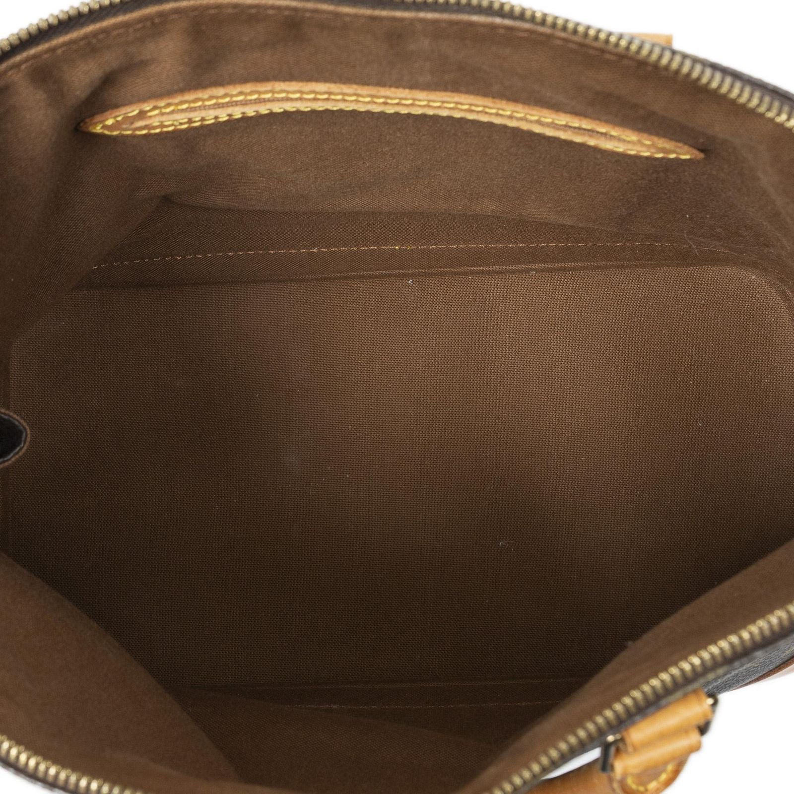Louis Vuitton Alma Brown Monogram Canvas Handbag — view 9