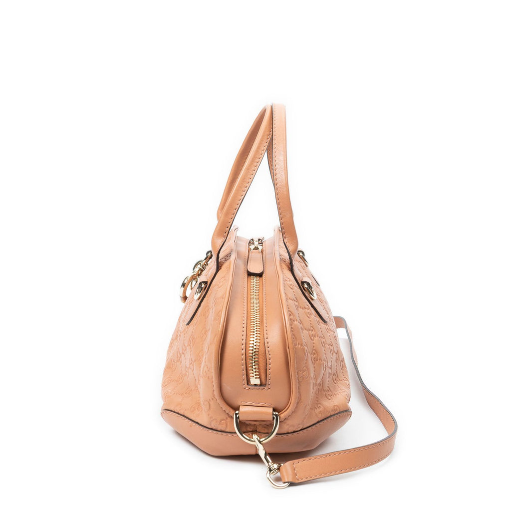 Gucci Heart Bit Satchel Orange Guccissima — view 3
