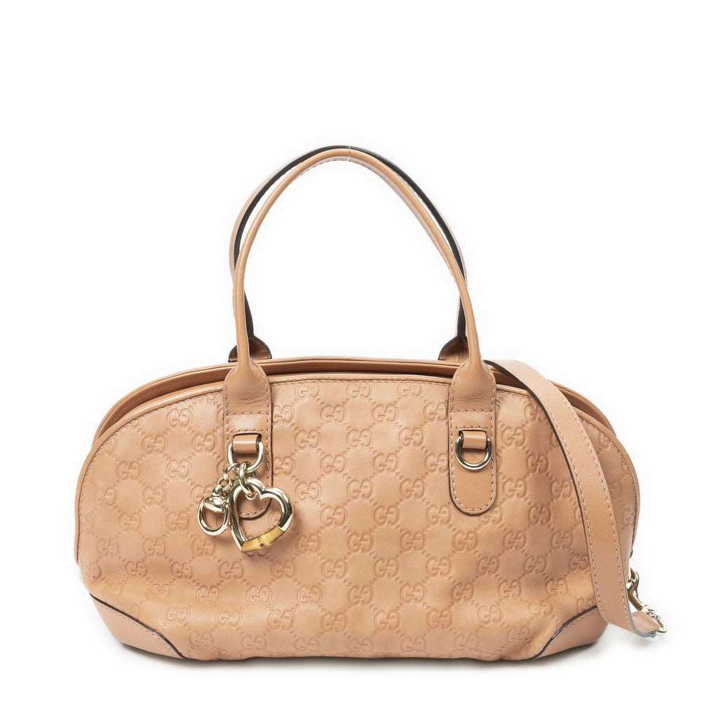 Gucci Heart Bit Satchel Orange Guccissima