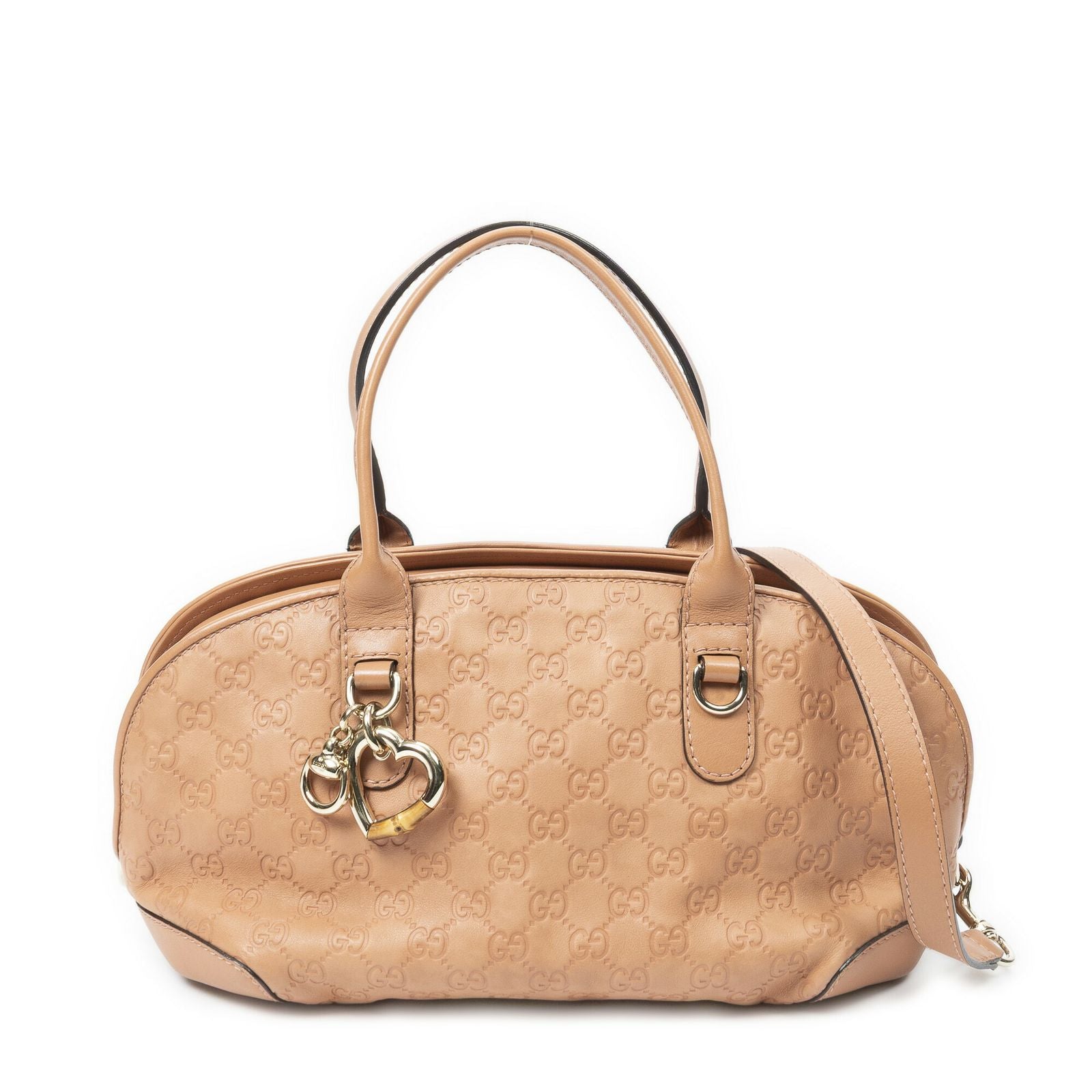 Gucci Heart Bit Satchel Orange Guccissima