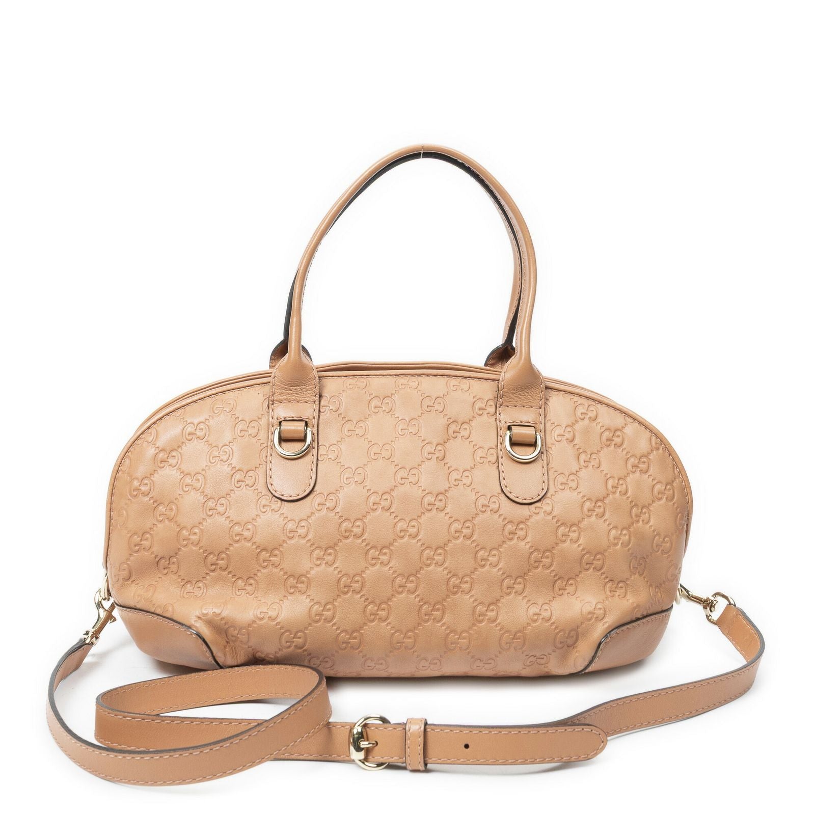 Gucci Heart Bit Satchel Orange Guccissima — view 5