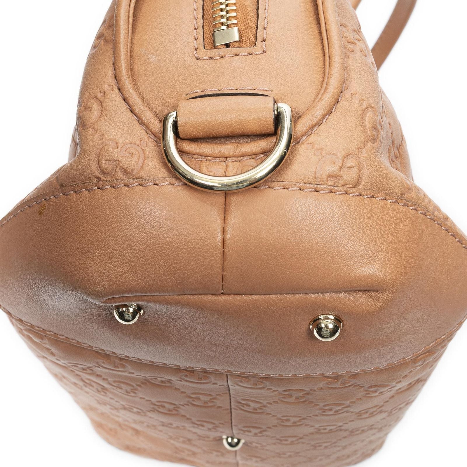 Gucci Heart Bit Satchel Orange Guccissima — view 7