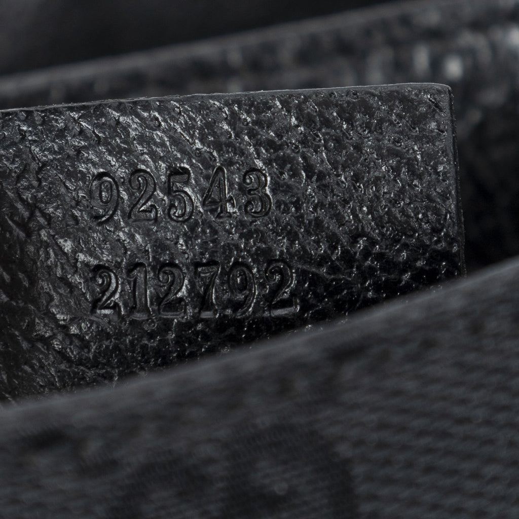 Gucci Small Waist Pouch Black GG Canvas — view 5