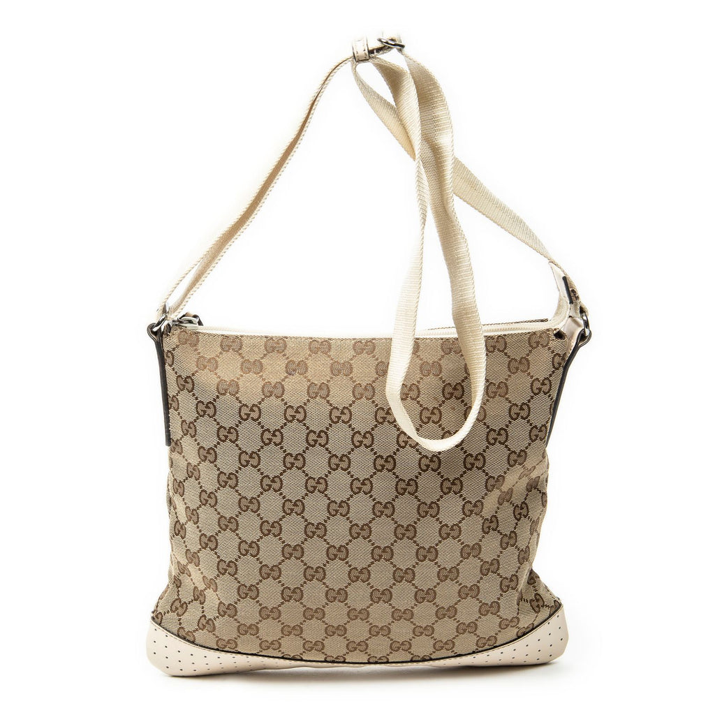 Gucci Web Media Messenger Beige Ivory GG Canvas — view 5