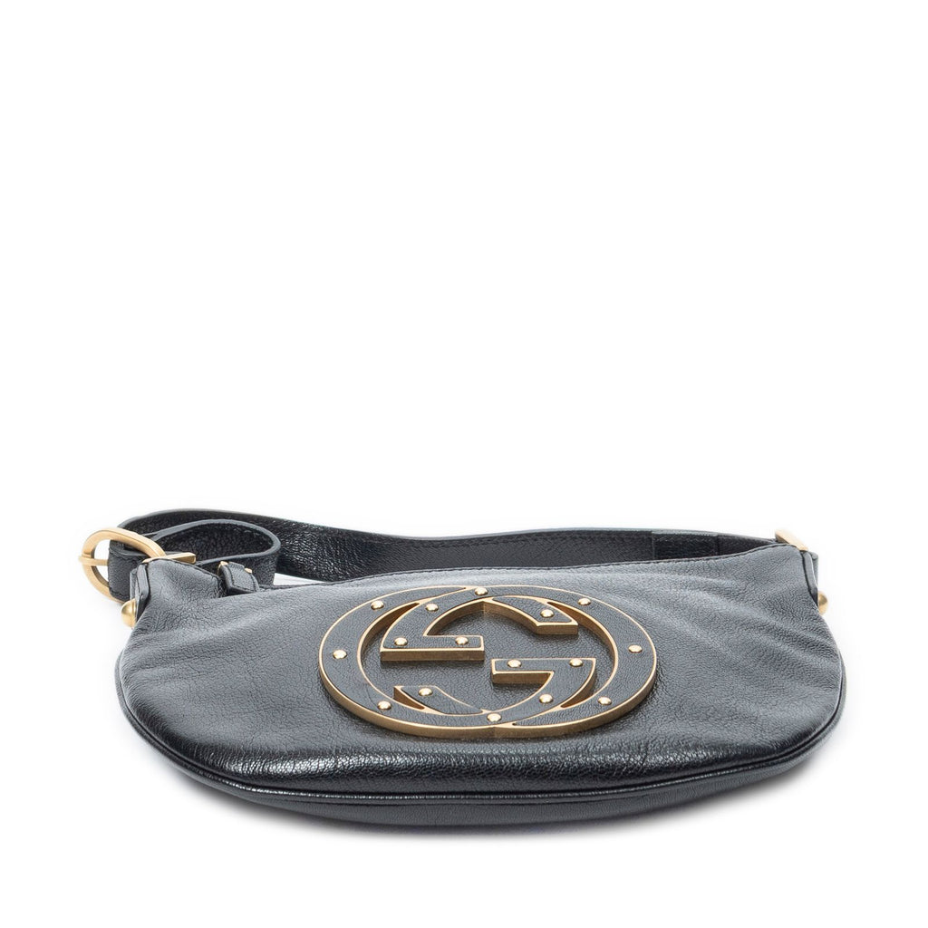 Gucci Blondie Hobo Black Studded Calfskin — view 6