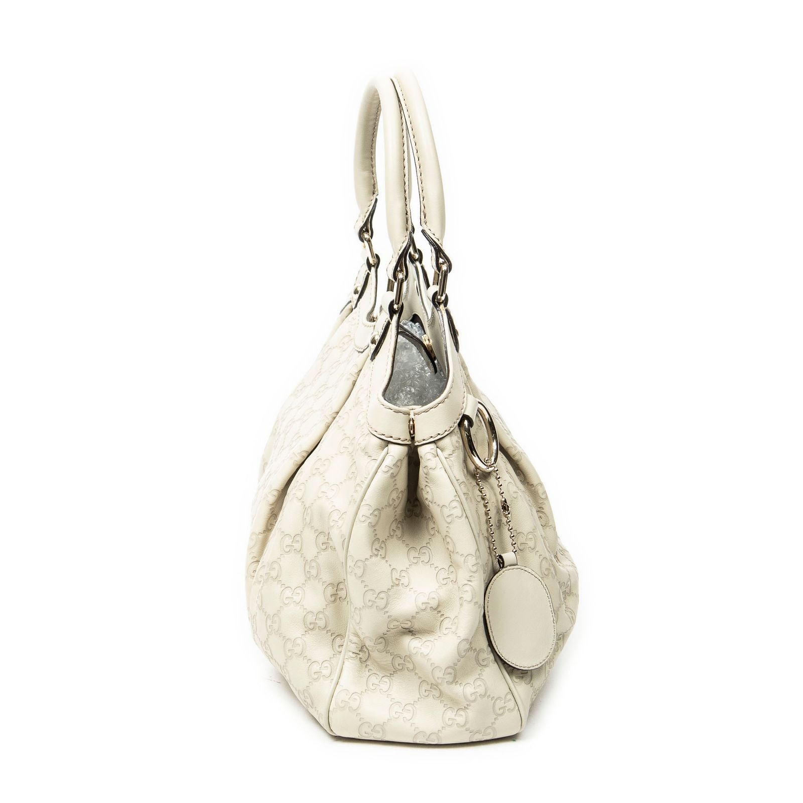 Gucci Mini Tote Ivory Guccissima — view 4