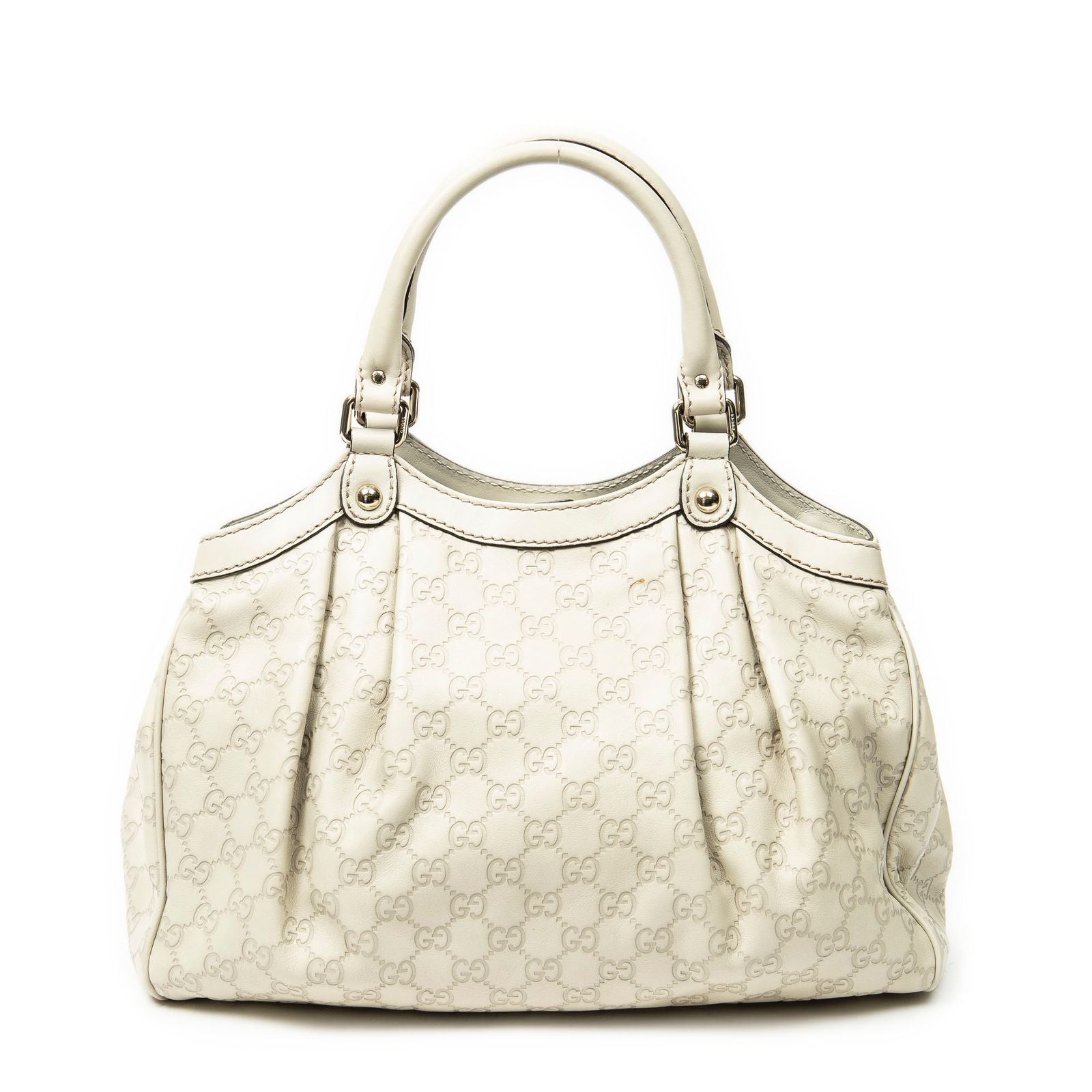 Gucci Mini Tote Ivory Guccissima — view 5