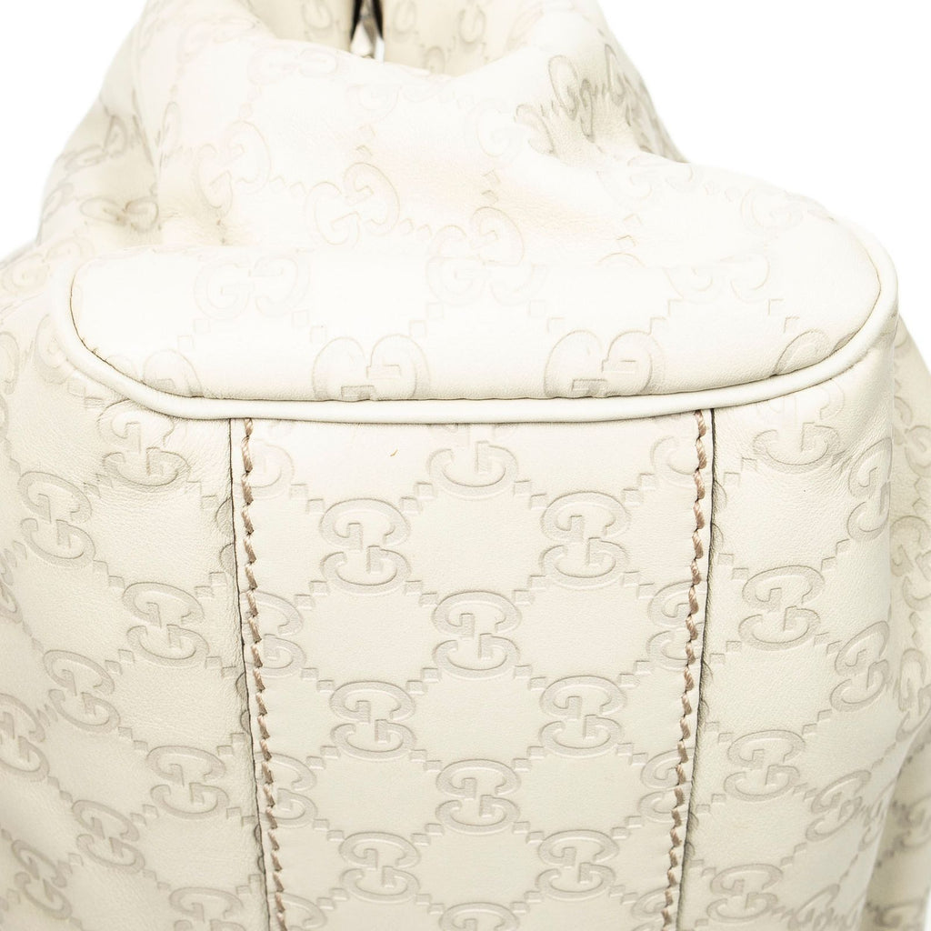 Gucci Mini Tote Ivory Guccissima — view 8