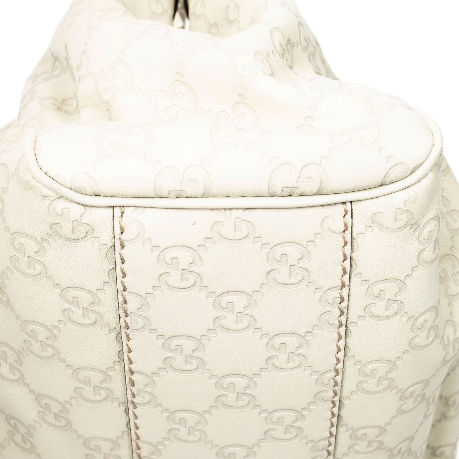 Gucci Mini Tote Ivory Guccissima — view 8