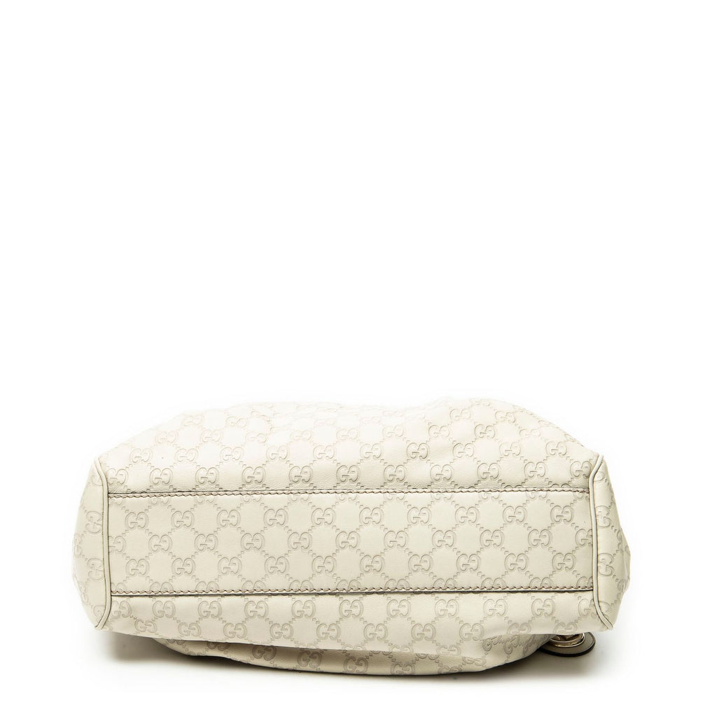 Gucci Mini Tote Ivory Guccissima — view 6