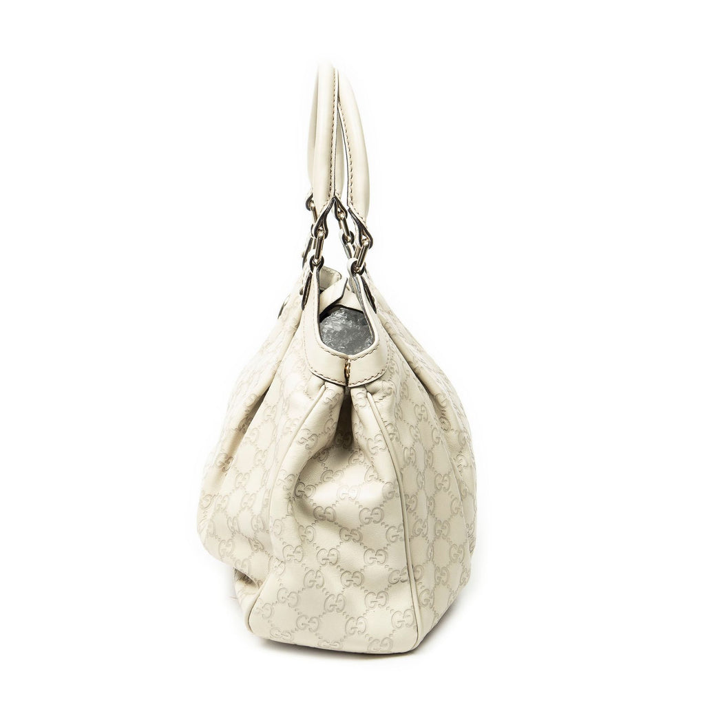 Gucci Mini Tote Ivory Guccissima — view 3