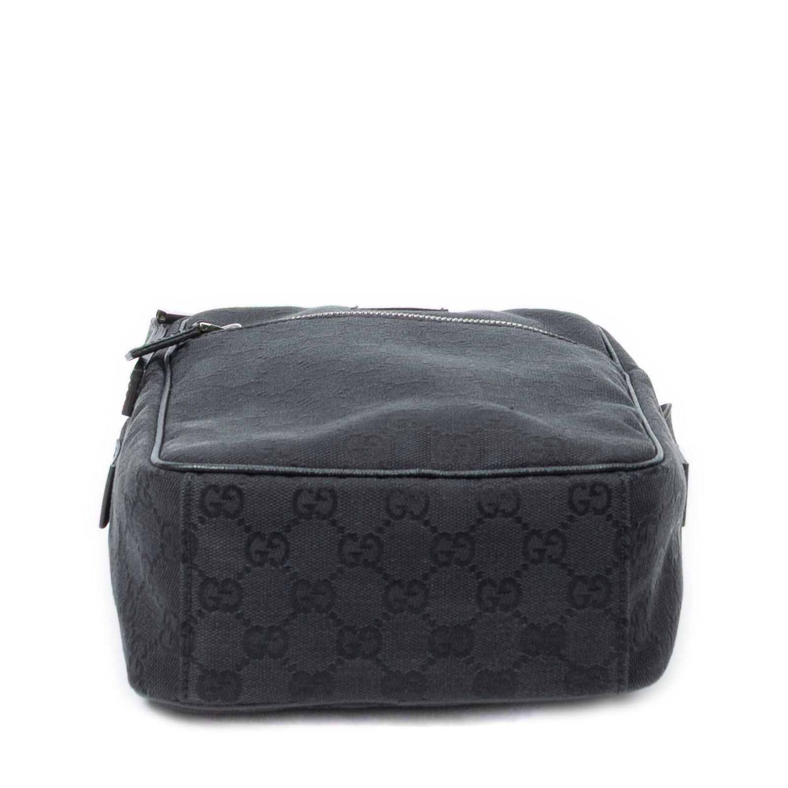 Gucci Square Flat Crossbody Black GG Canvas — view 6