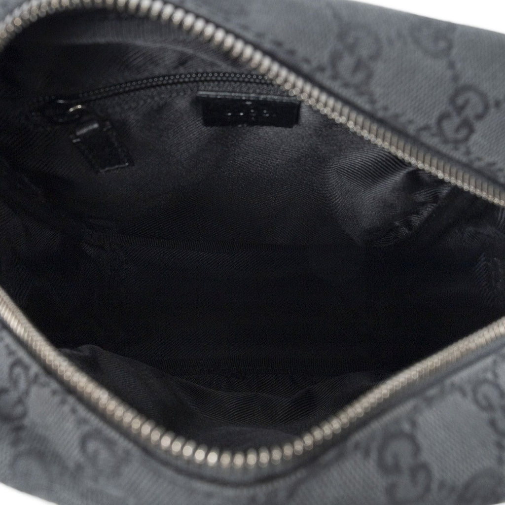 Gucci Square Flat Crossbody Black GG Canvas — view 9