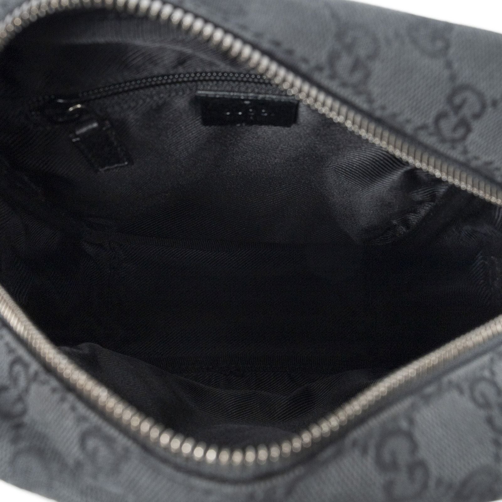 Gucci Square Flat Crossbody Black GG Canvas — view 9