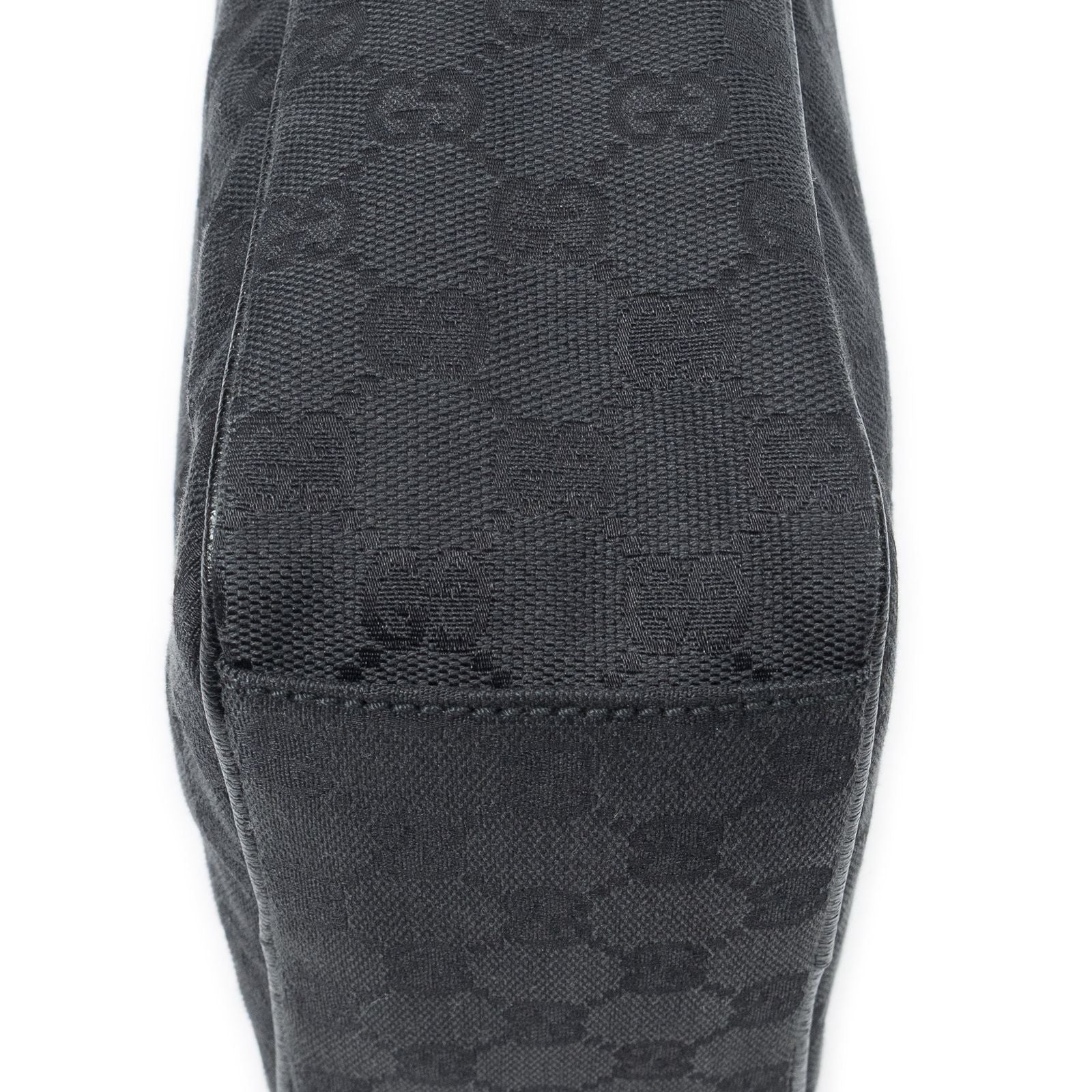 Gucci Square Flat Crossbody Black GG Canvas — view 7