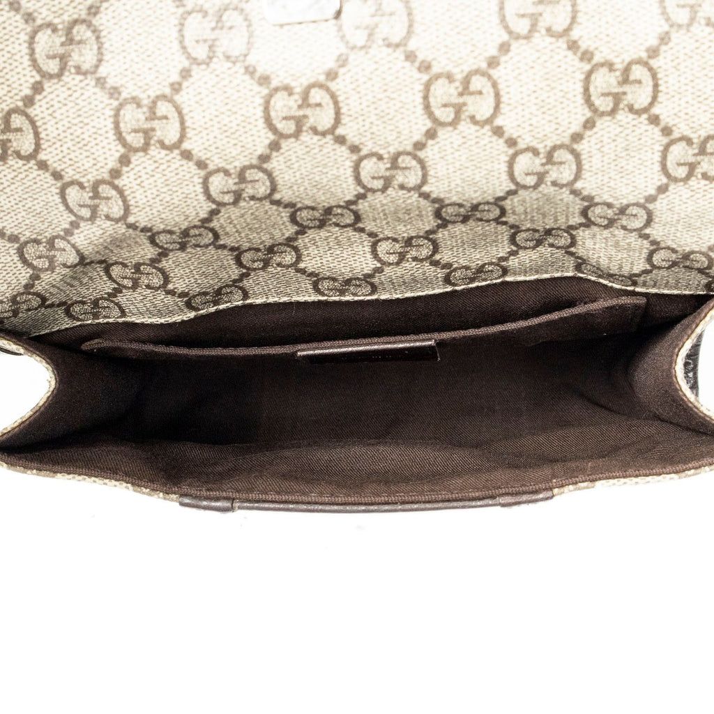 Gucci Ophidia Belt Bag Beige Brown Supreme Canvas — view 4