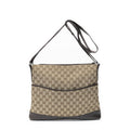Gucci Large Flap Messenger Beige Brown GG Canvas