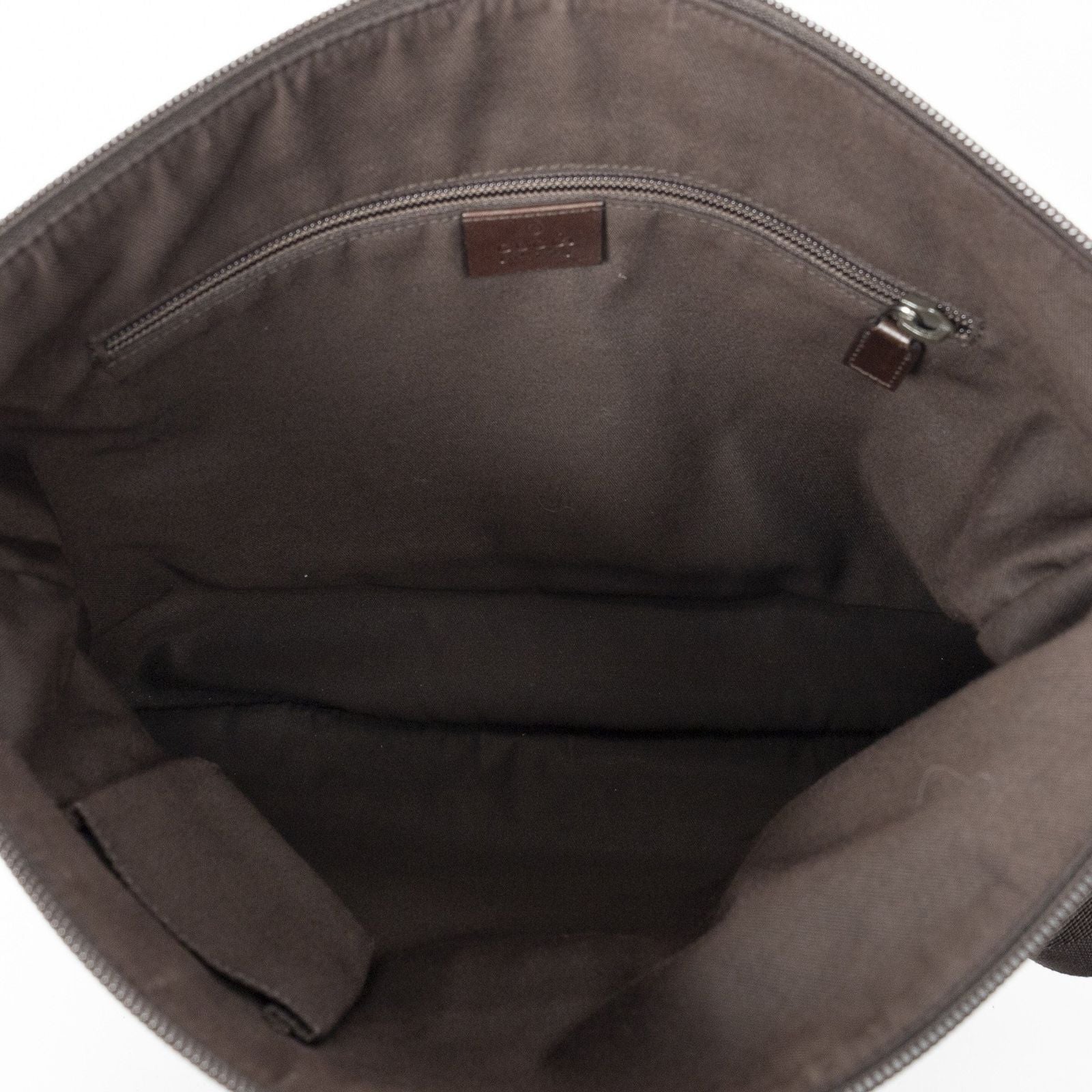 Gucci Large Flap Messenger Beige Brown GG Canvas — view 9