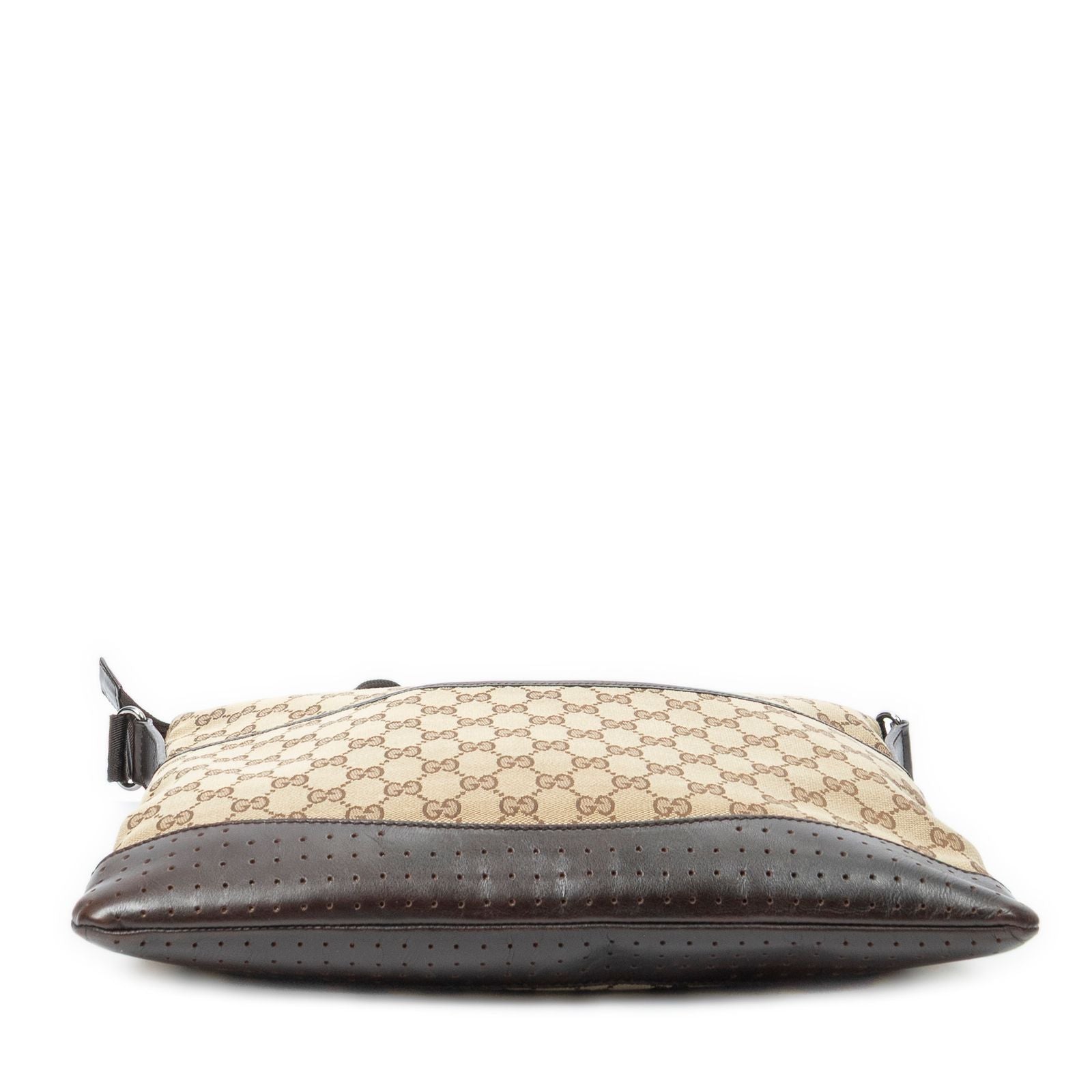 Gucci Large Flap Messenger Beige Brown GG Canvas — view 6