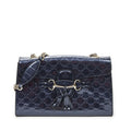 Gucci Medium Emily Chain Flap Purple Guccissima