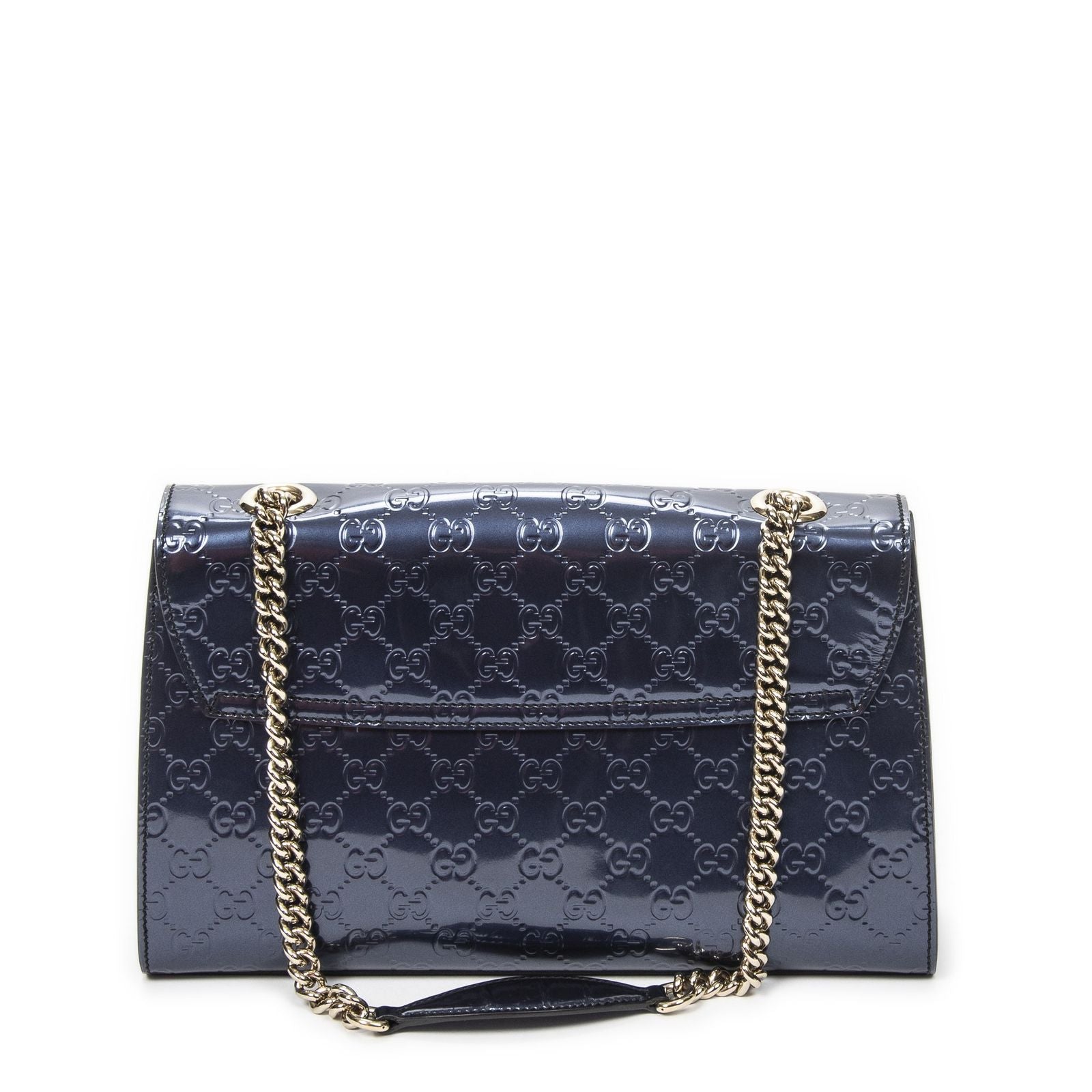 Gucci Medium Emily Chain Flap Purple Guccissima — view 5