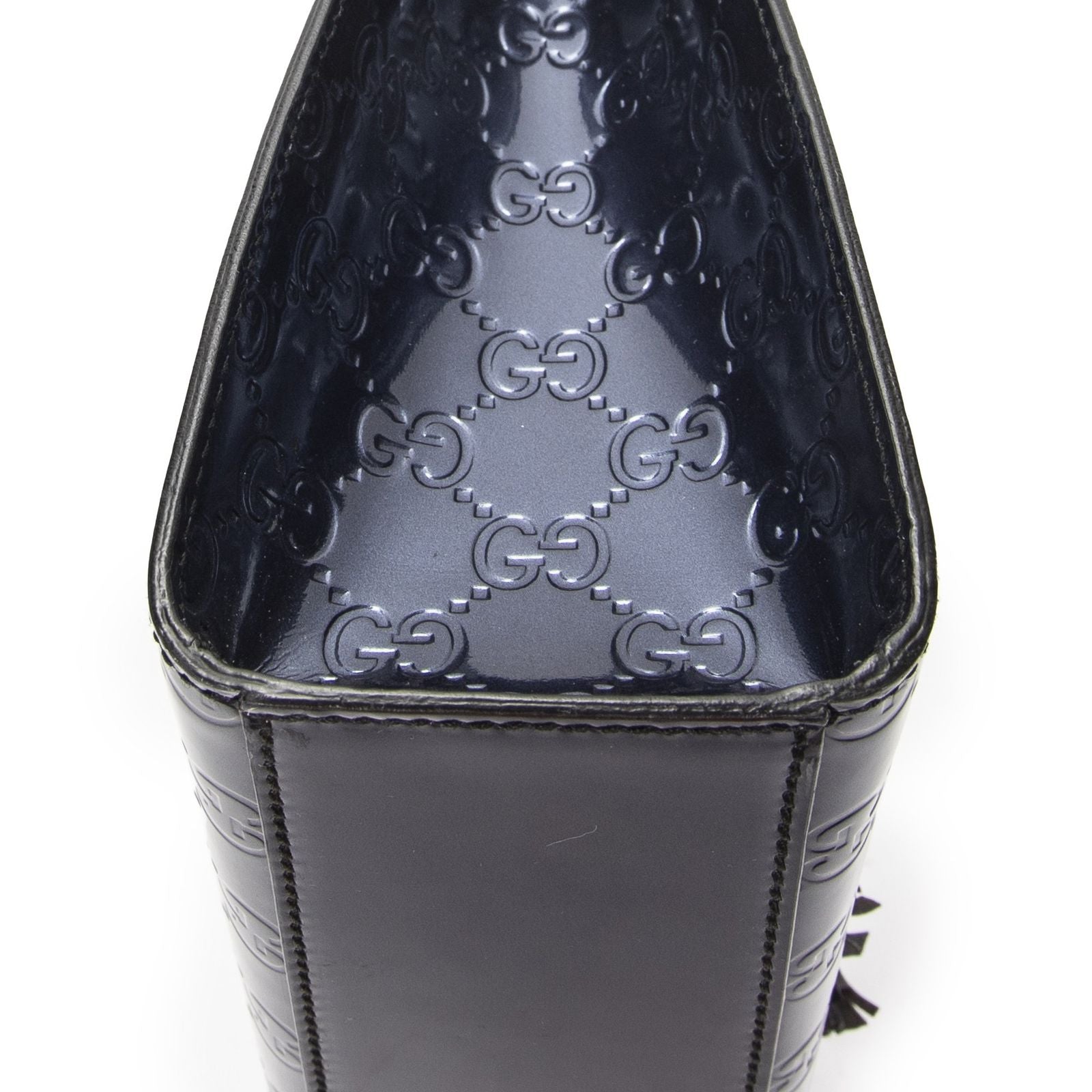 Gucci Medium Emily Chain Flap Purple Guccissima — view 7