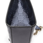 Gucci Medium Emily Chain Flap Purple Guccissima — view 8