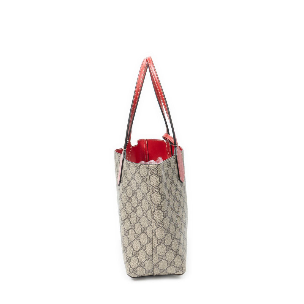 Gucci Roulis Versible Tote Beige Red Supreme Canvas — view 4