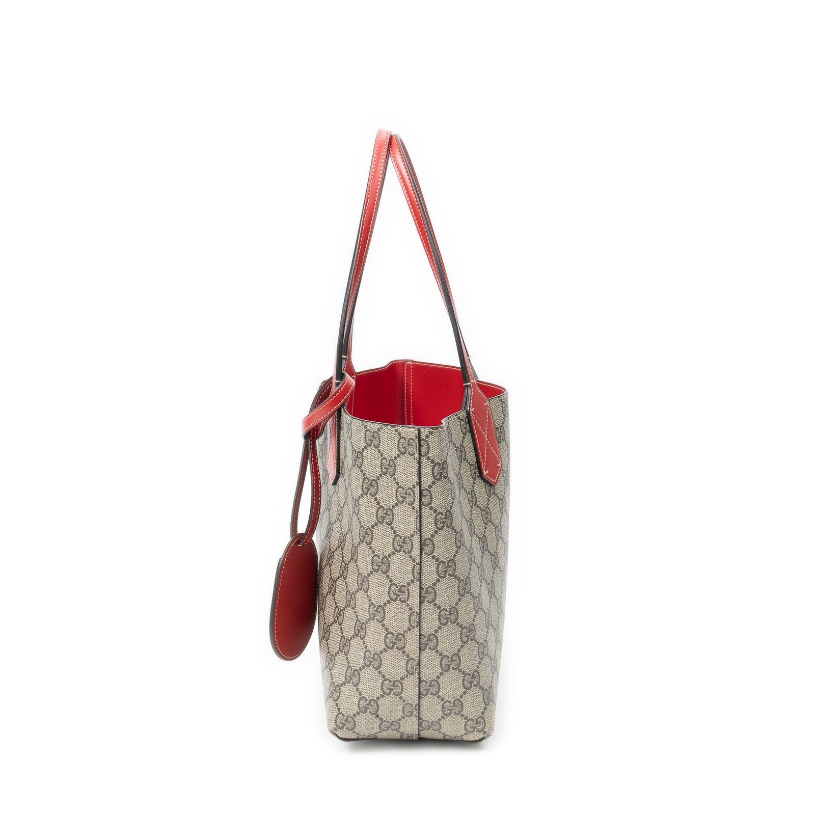 Gucci Roulis Versible Tote Beige Red Supreme Canvas — view 3