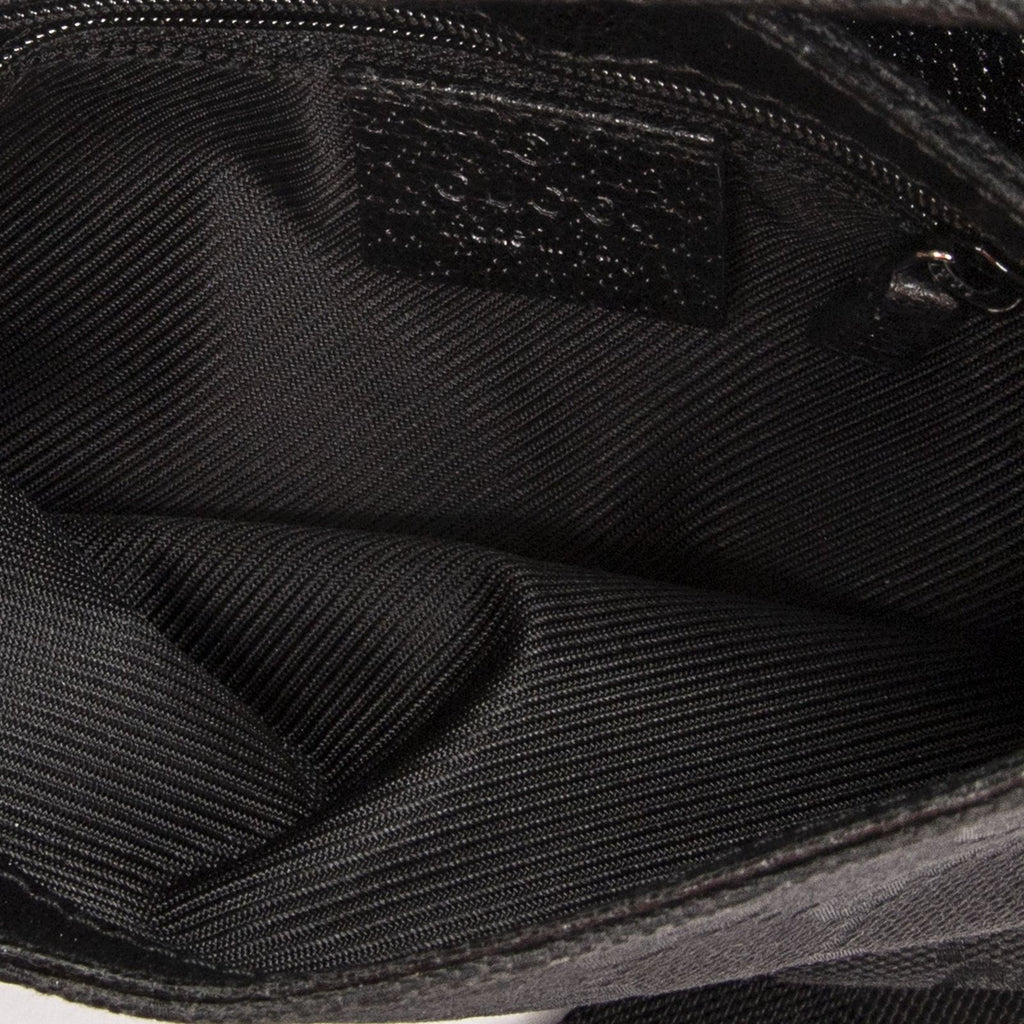 Gucci Small Waist Pouch Black GG Canvas — view 4