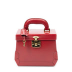Gucci Lock Vanity Bag Red Smooth Calfskin