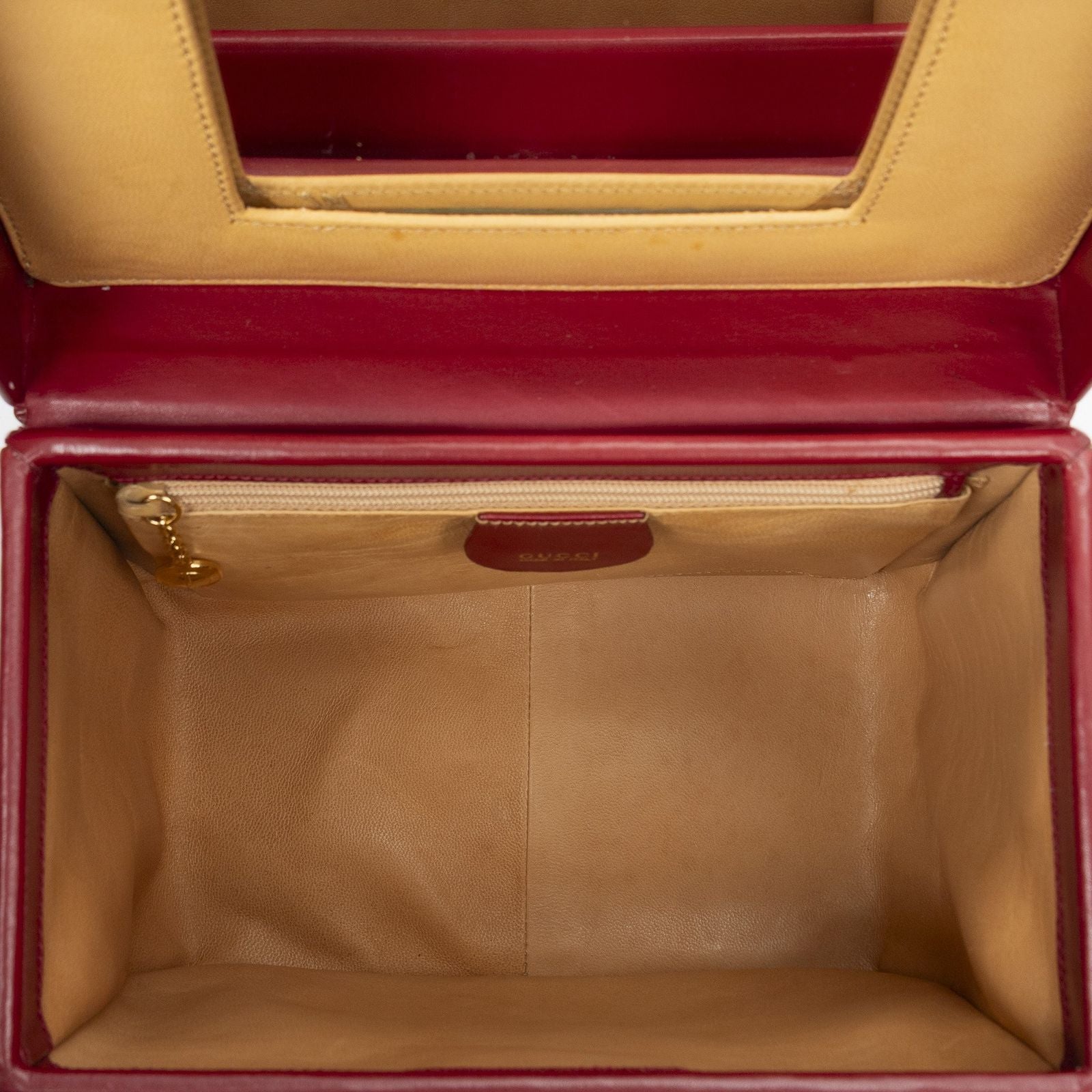 Gucci Lock Vanity Bag Red Smooth Calfskin — view 9