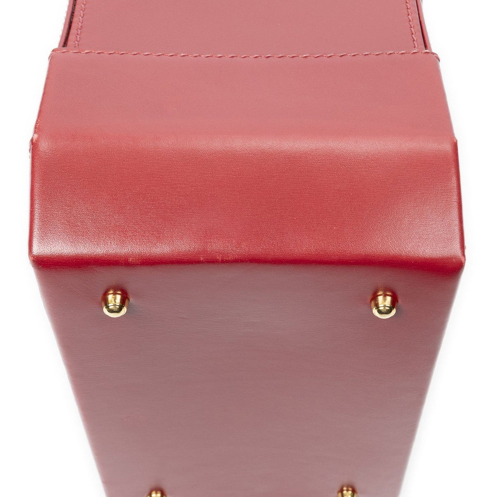 Gucci Lock Vanity Bag Red Smooth Calfskin — view 7
