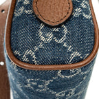 Gucci Mini Web Ophidia Crossbody Blue GG Denim Canvas — view 7
