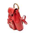 Gucci Minibumbu Backpack Red Studded Calfskin — view 2