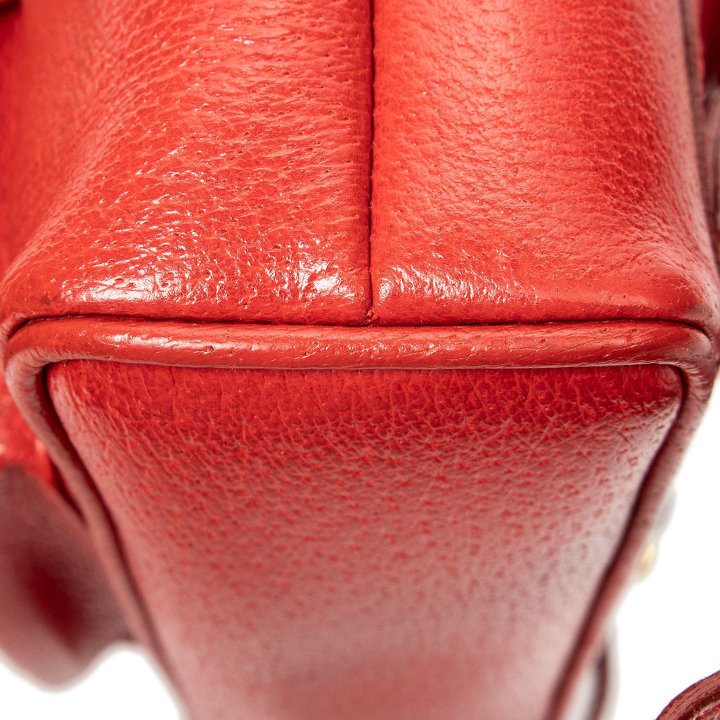 Gucci Minibumbu Backpack Red Studded Calfskin — view 7