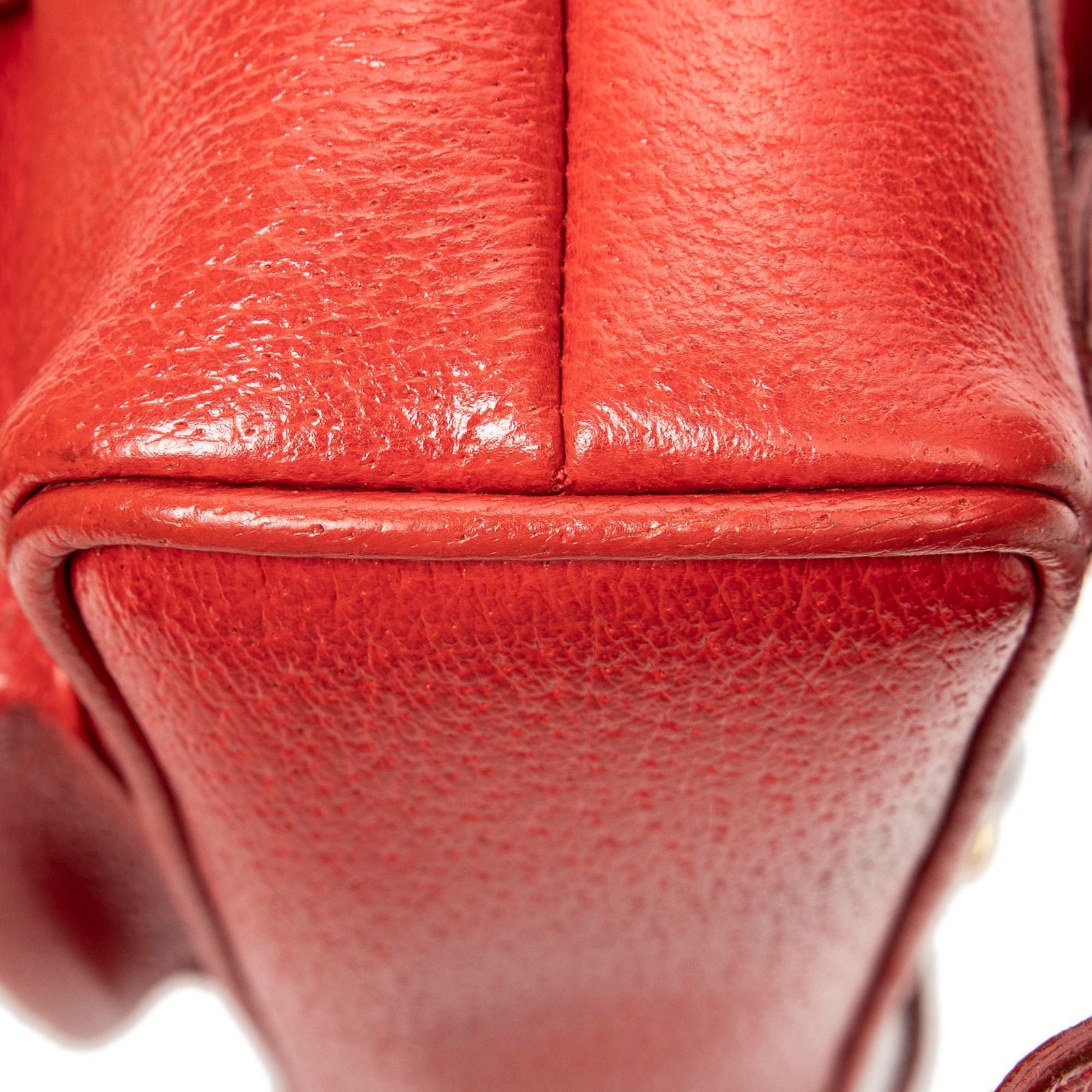 Gucci Minibumbu Backpack Red Studded Calfskin — view 7