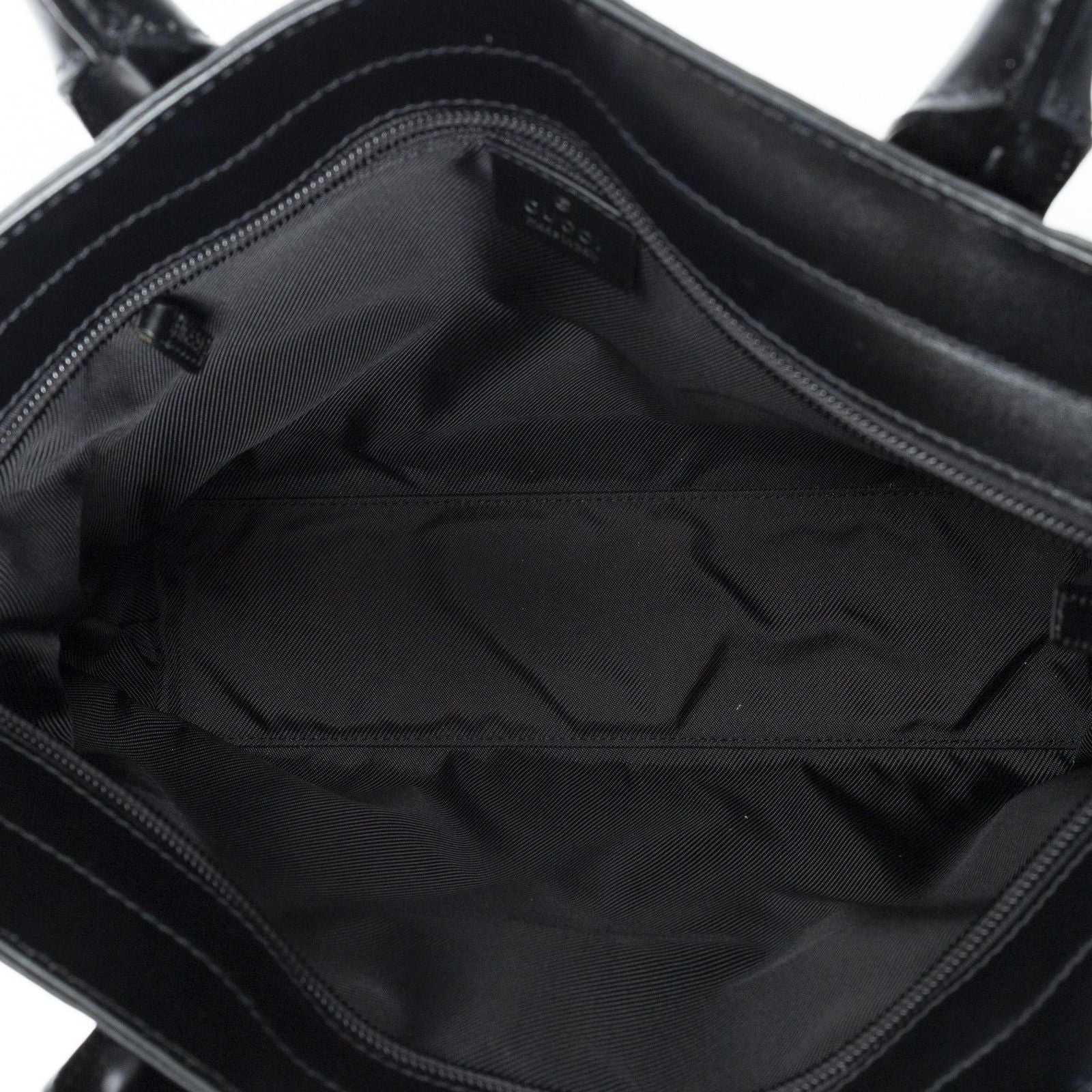 Gucci Zip Shopping Tote Black GG Canvas — view 9